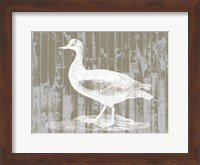 Woodgrain Fowl II Fine Art Print