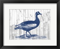Woodgrain Fowl IV Framed Print