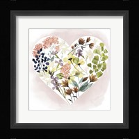 Love Floral I Framed Print