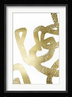 Gold Foil Symbiotic I Framed Print