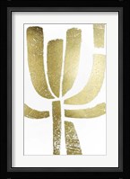 Gold Foil Symbiotic II Framed Print