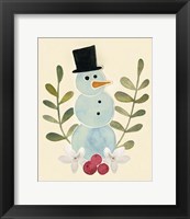 Snowman Cut-out II Fine Art Print