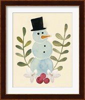 Snowman Cut-out II Fine Art Print