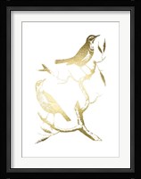 Gold Foil Birds I Fine Art Print