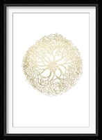 Gold Foil Ocean Gems I Fine Art Print