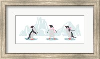 Minimalist Penguin Trio, Girls Fine Art Print