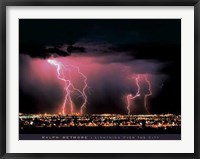 Lightning Over the City Fine Art Print