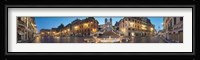 Rome Panoramic View of Plaza di Spagna Fine Art Print