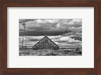 Windmill and Barn Fine Art Print