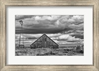 Windmill and Barn Fine Art Print