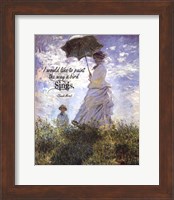 Monet Quote Madame Monet and Her Son Fine Art Print
