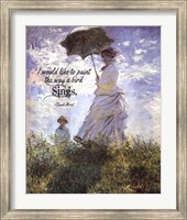 Monet Quote Madame Monet and Her Son Fine Art Print