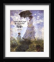 Monet Quote Madame Monet and Her Son Fine Art Print