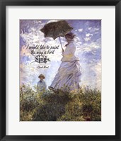 Monet Quote Madame Monet and Her Son Fine Art Print