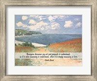 Monet Quote Chemin Dans Les Bles A Pourville Fine Art Print