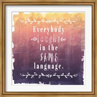 Ombre Everybody Laughs Fine Art Print
