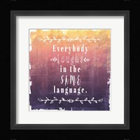 Ombre Everybody Laughs Fine Art Print
