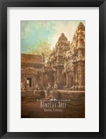 Vintage Banteay Srei, Cambodia, Asia Fine Art Print