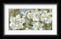 Gardenias on Slate Blue Fine Art Print