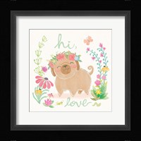 Garden Friends White V Fine Art Print