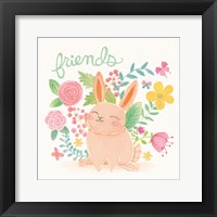 Garden Friends White II Fine Art Print