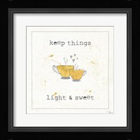 Cuisine Cuties Coffee Hearts Framed Print