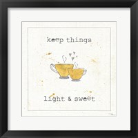 Cuisine Cuties Coffee Hearts Framed Print