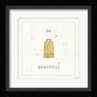 Cuisine Cuties Be Grateful Framed Print