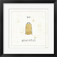 Cuisine Cuties Be Grateful Framed Print