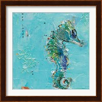 Little Seahorse Blue Fine Art Print