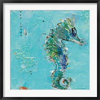 Little Seahorse Blue Fine Art Print