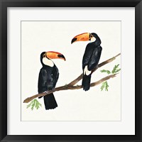 Tropical Fun Bird I Framed Print