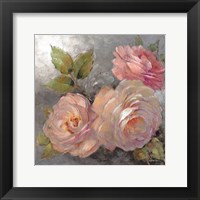 Roses on Gray II Fine Art Print