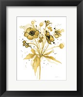 Celebration d Or I with Gray Fine Art Print