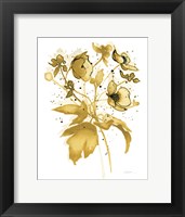 Celebration d Or II with Gray Fine Art Print