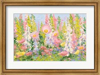 Garden Pastels I Blue Sky Fine Art Print