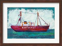 Nantucket Lightship Blue Green Fine Art Print