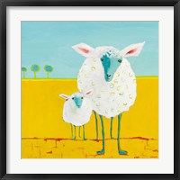 Mama and Baby Sheep Fine Art Print