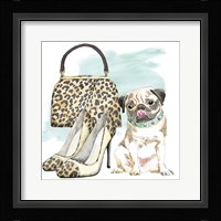 Glamour Pups IV Framed Print