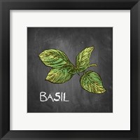 Basil on Chalkboard Fine Art Print