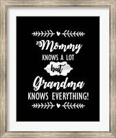 Grandma Knows Everything Fine Art Print