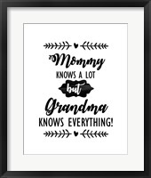 Grandma Knows Everything 2 Fine Art Print