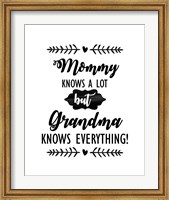 Grandma Knows Everything 2 Fine Art Print