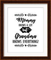 Grandma Knows Everything 2 Fine Art Print