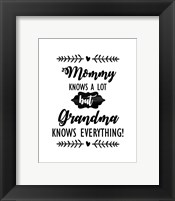 Grandma Knows Everything 2 Fine Art Print