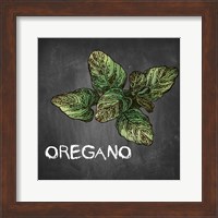 Oregano on Chalkboard Fine Art Print