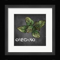Oregano on Chalkboard Fine Art Print