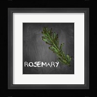 Rosemary on Chalkboard Framed Print