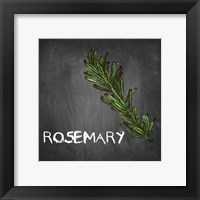 Rosemary on Chalkboard Framed Print