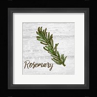 Rosemary on Wood Framed Print